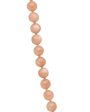 Peach Moonstone Cabochon Beaded Short Necklace Online Hot Sale