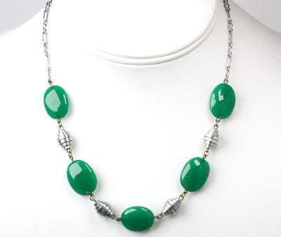 Chrysoprase & Chrome Necklace Sale