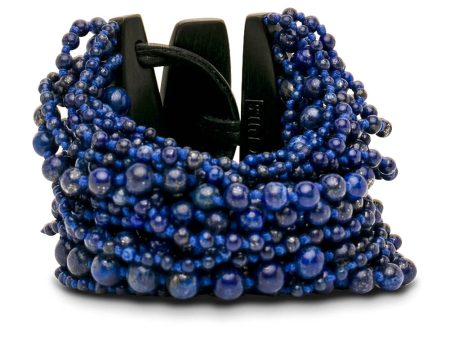 Blue Pearl Beaded Multi Strand Bracelet Online now