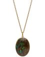 Yellow Gold Yowah Opal Oval Pendant Necklace Online Sale