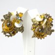 Citrine, Golden Topaz & Mother-of-Pearl Brooch & Earrings Set Online