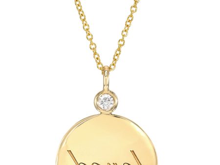 Yellow Gold Loved Reflection Medallion Pendant Discount