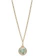 Amazonite and Fluorite Shaker Pendant Necklace Cheap