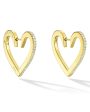 Medium Endless Heart Hoop Earrings Cheap