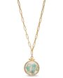 Amazonite and Fluorite Shaker Pendant Necklace Cheap