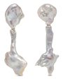 Baroque Pearl Long Drop Earrings Supply