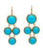 4 Turquoise Stone Earrings on Sale