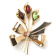 Gemstone & Rose Vermeil Calla Lily Pin by Coro Online