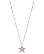 Yellow Gold and Pink Opal Star Pendant Necklace For Cheap