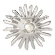 Diamanté & Pearl Flower Boucher Brooch Supply