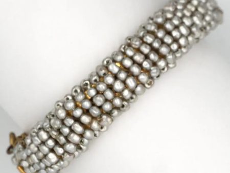 Silver Pearl Bracelet by Miriam Haskell Supply