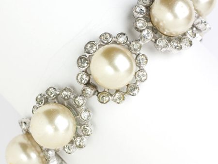 Pearl Bracelet with Diamantés Online now