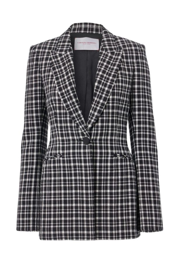 Carolina Herrera Single Breasted Peak Lapel Jacket For Discount