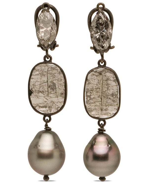 Aquitaine Triple Drop Pearl Earrings Discount