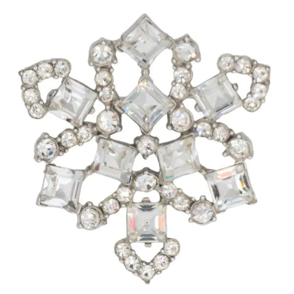 Diamanté Snowflake Brooch by Bogoff Supply