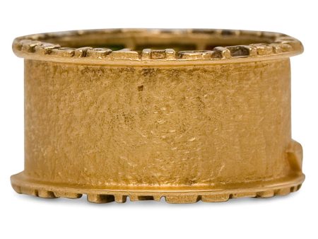 Yellow Gold Sagrada Passion Wide Band Ring Fashion