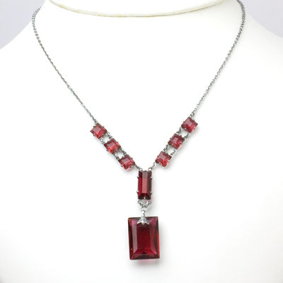 Ruby Pendant Necklace Sale