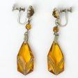 Citrine Pendant Earrings Fashion