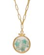 Amazonite and Fluorite Shaker Pendant Necklace Cheap