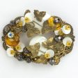 Citrine, Golden Topaz & Mother-of-Pearl Brooch & Earrings Set Online