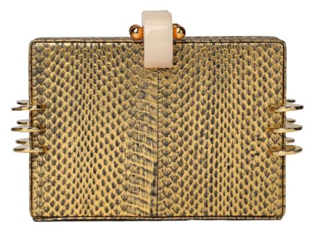 Tonya Hawkes Kendra Clutch Gold For Discount