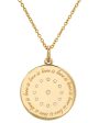 Yellow Gold Diamond Love Is Love Medallion Pendant Online now