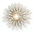 Diamanté & Pearl Flower Boucher Brooch Supply