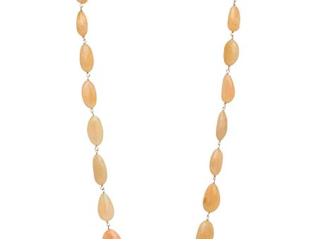 Opal and Diamond Long Link Necklace Online Hot Sale