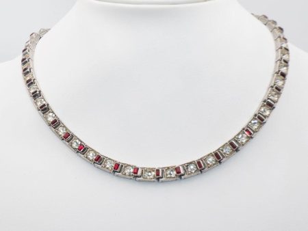 Diamanté & Ruby Choker by Bogoff Supply