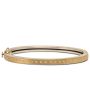 Yellow Gold Diamond Line Thin Bangle Bracelet For Cheap