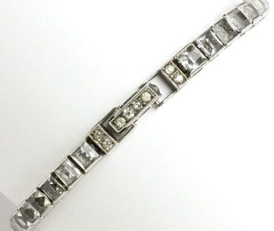 Diamanté & Sterling Line Bracelet by Otis Online Hot Sale