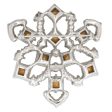 Diamanté Snowflake Brooch by Bogoff Supply