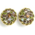 Golden Topaz, Green Tourmaline & Diamanté Christian Dior Earrings Supply