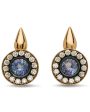 Teardrop Top Diamond and Tanzanite Earrings Online Sale