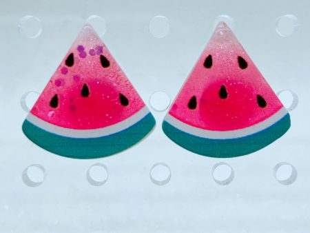 Instant Shipping! Watermelon Stud Earrings Online now