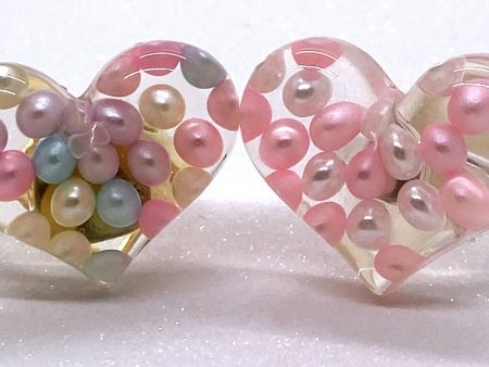 Instant Shipping! Pearly Heart Ring (2 Colors) Discount