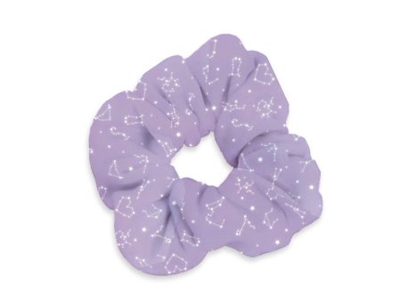 Fluffy Constellation Lavender Velvet Scrunchie Online