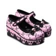 Chocolaticas® Pink Bones Women s Mary Jane Platform For Discount