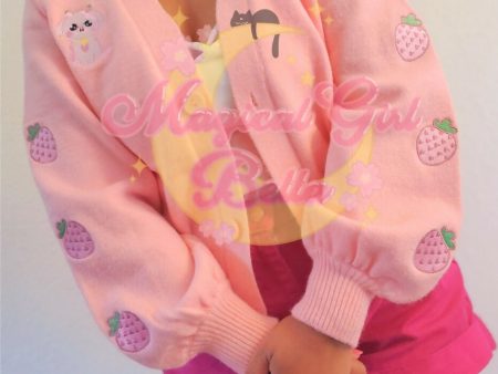 Strawberry Milk Cow Cardigan For Discount