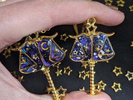 Libra: Celestial Zodiac Resin Pendant Necklaces- 2 Styles Sale