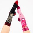 Evil AF Baphomet Crew Socks For Cheap