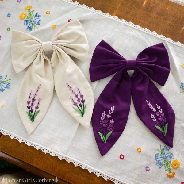 Lavender Hair Bow Online