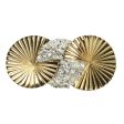 Gold Disk & Diamanté Brooch & Earrings Set by Pennino Bros. Discount