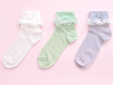 Organdy Ribbon Socks Online now