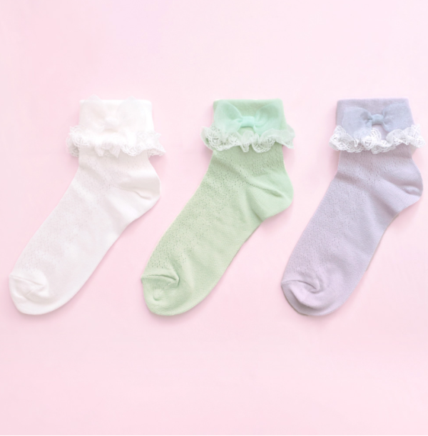 Organdy Ribbon Socks Online now