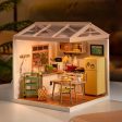 【New】Rolife Happy Meals Kitchen DIY Plastic Miniature House For Cheap