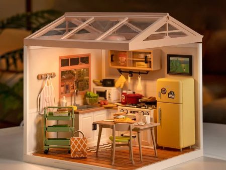 【New】Rolife Happy Meals Kitchen DIY Plastic Miniature House For Cheap