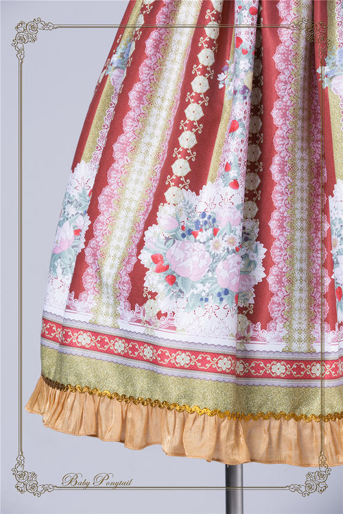 Rococo Bouquet Jumperskirt in Red Online