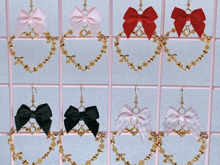 Sweet Heart Earrings (4 Colors) For Discount