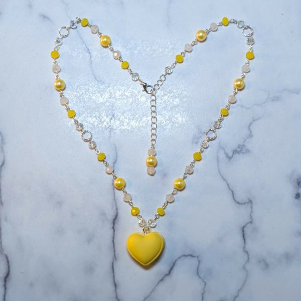 Heart Macaron Necklace Hot on Sale